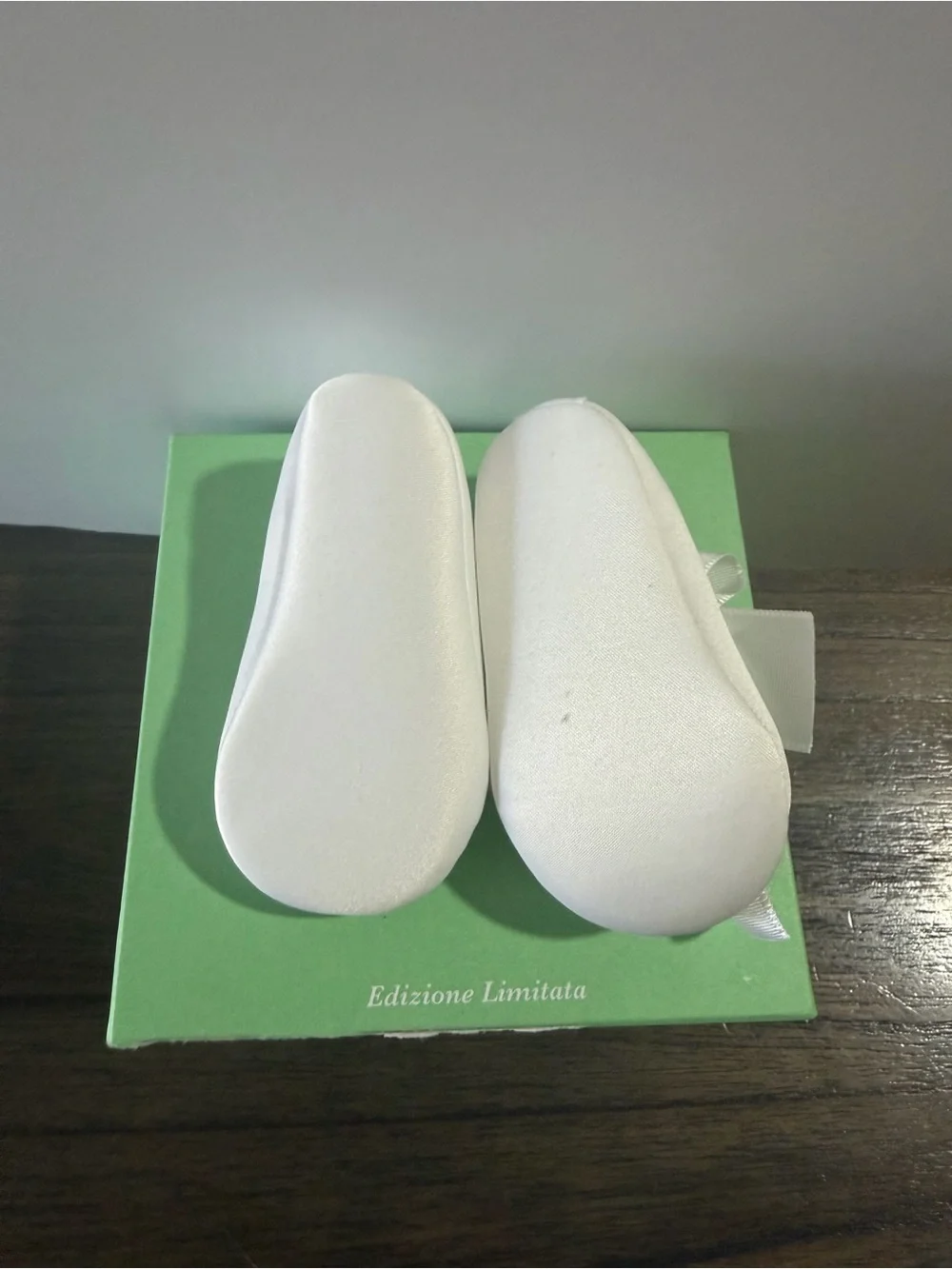 NIB Kecchino Luxury Italian White Baptism Shoes 0-3M